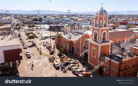 Daytime View Historic Church Downtown Mexicali Stock Photo 2133577719