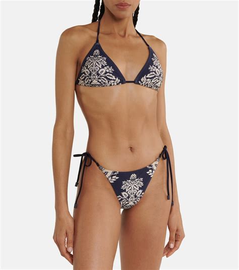 Zimmermann Pattie Floral Triangle Bikini Zimmermann