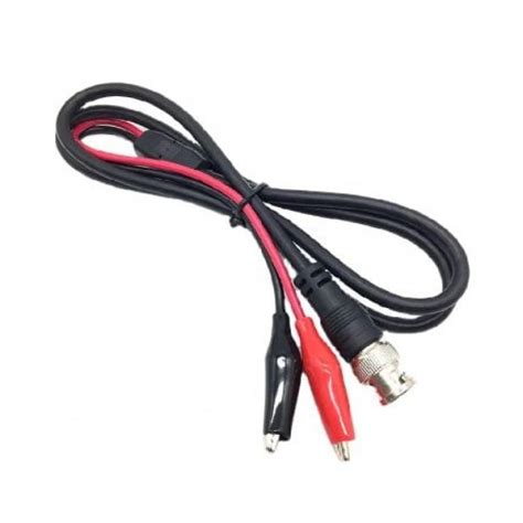 Cm Bnc Male To Dual Alligator Clip Oscilloscope Test Probe Lead Cable