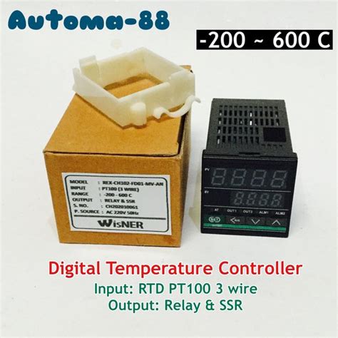 Jual REX C100 Temperature Controller Input Thermocouple RTD PT100 3