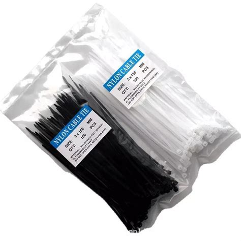 Factory White Black Self Locking Nylon Plastic Cable Tie China