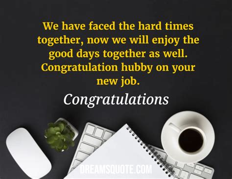 Congratulations New Job Quotes