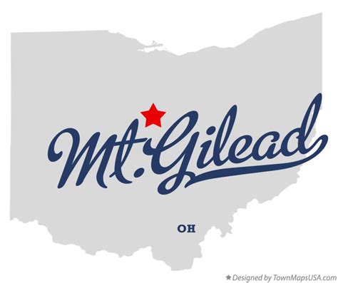 Map of Mt.Gilead, OH, Ohio