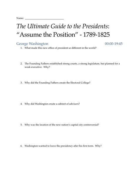 The Ultimate Guide To The Presidents Assume The Position