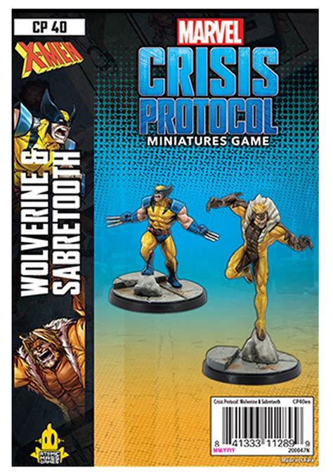 Cp40 Marvel Crisis Protocol Wolverine And Sabretooth Character Pack