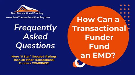 How Can A Transactional Funder Fund An Emd Best Transactional Funding