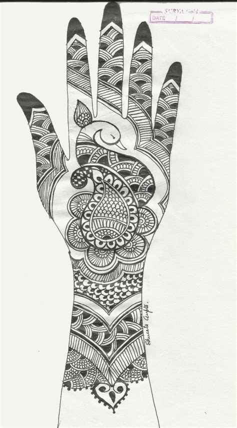 Mehendi Sketch 2 Creative Arty Beginner Henna Designs Mehndi