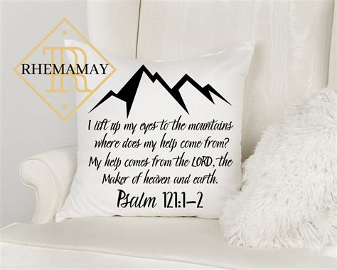 Psalm 121 Mountains Svg I Lift Up My Eyes To The Mountains Etsy