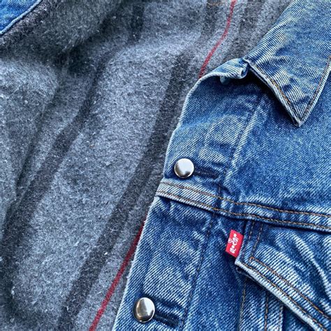 Vintage Levis Blanket Lined Denim Jacket Very Thick Depop