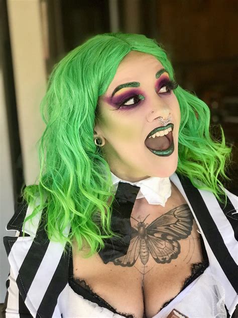 Beetlejuice Costume Makeup