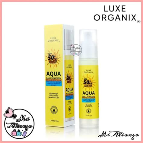 Luxe Organix Aqua Daily Sunscreen Spf50 50ml Lazada Ph