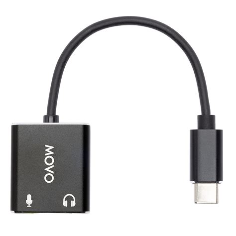 Movo Usbc Ac2 Stereo Audio Adapter Usb C External Sound Card For Pc