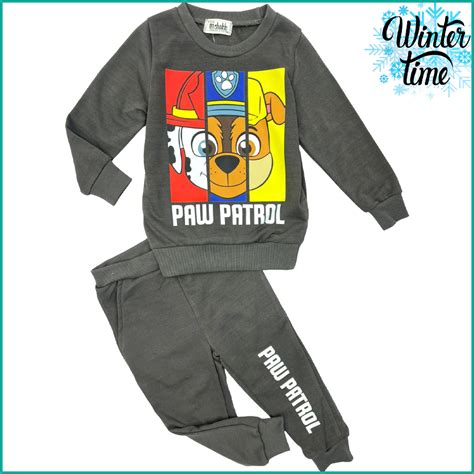 Paw Patrol Winter Boys Training Suit - Dark Gray - Mchakky