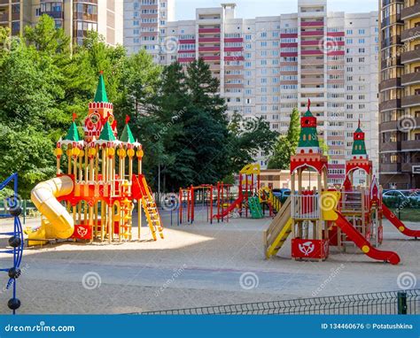 Playground In The Form Of The Moscow Kremlin The Residential Complex