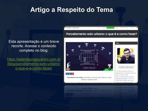 Parcelamento Solo Urbano O Que E Como Fazer Ppt