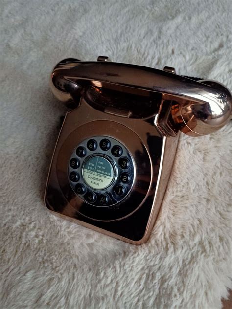 Retro Telefon Stacjonarny Goodmans Vintage Stary Rekwizyt Prl Bibeloty