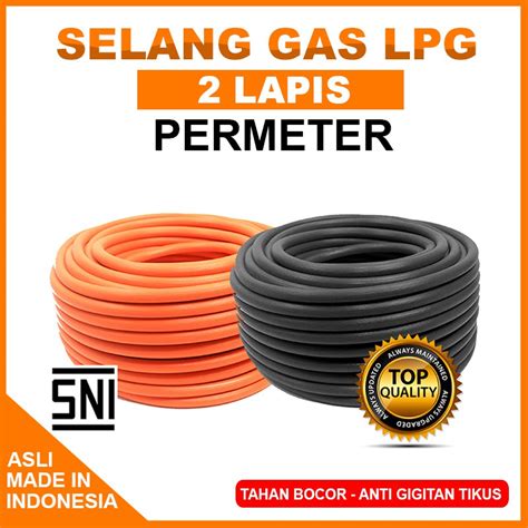 Jual Mono Selang Gas Lapis Meteran Selang Gas Lpg Sni Anti Gigitan