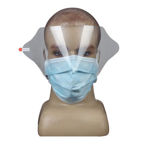 Breathable Disposable Anti Penetration Face Mask With Visor Anti Virus