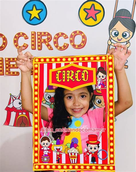 Kit Composto Por ⭐️ Painel Escrito “o Circo Chegou” 9 Figuras Para