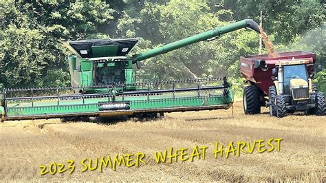 Wheat Harvest John Deere S Combine Youtube