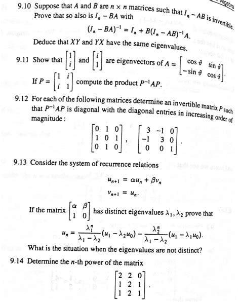 Solved Algebra 9 10 Suppose That A And B Are N X N Matrices