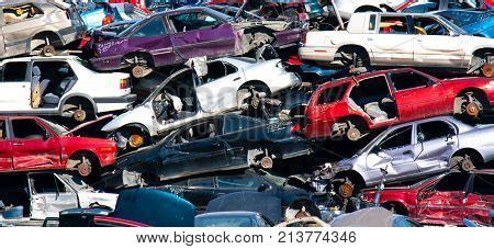 Used Cars Scrap Yard Image & Photo (Free Trial) | Bigstock