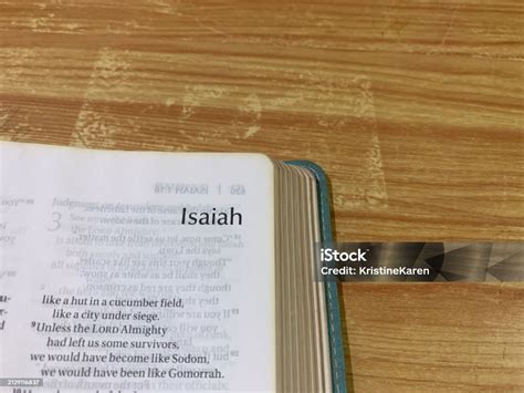 Isaiah Old Testament Book Of The Holy Bible Stock Photo Download