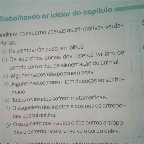 Em Seu Caderno Indique As Afirmativas Verdadeiras Sobre G Meos