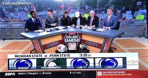 Who Did College Gameday Pick Penn State Or Michigan State