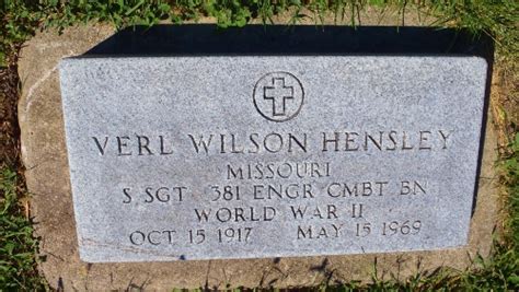 Verl Wilson Hensley Find A Grave Memorial