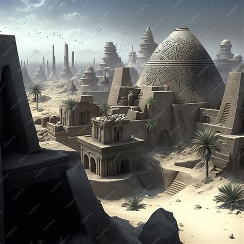 Premium AI Image | Ancient lost city Egypt AI