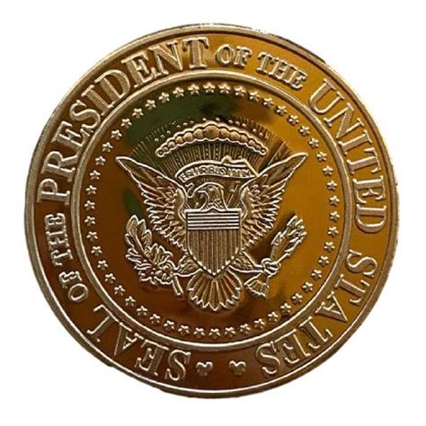 Second Presidential Term 2021 to 2025 IN GOD WE TRUST Donald Trump Gold ...