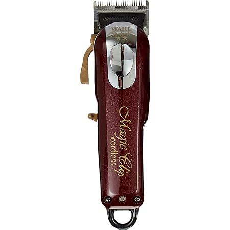 Wahl Tondeuse Clip Magique Sans Fil Rouge Et Argent Amazon Fr