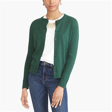 J Crew Factory Cotton Caryn Cardigan Sweater