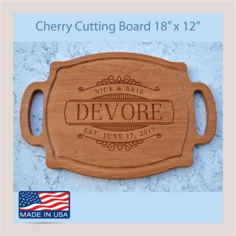 Personalized Cutting Boards - Engraved Custom Cutting Board