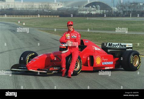 Motor Racing Ferrari Launch. Michael Schumacher at the new Ferrari ...