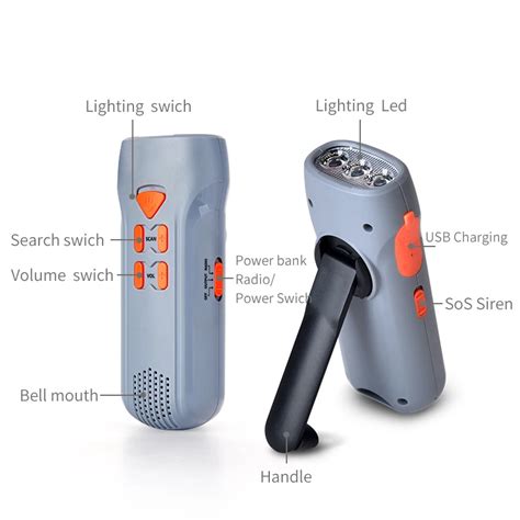 Portable Rechargeable Emergency Fm Radio Flashlight - Buy Emergency Fm Radio Flashlight,Portable ...