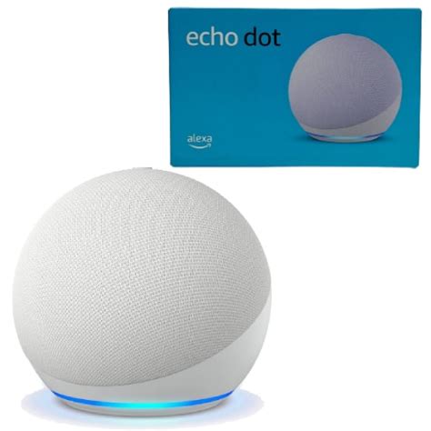 Amazon Echo Dot (5th Gen) Glacier White | With bigger vibrant sound ...