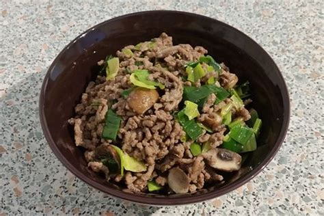 Low Carb Hack Champignon Lauch Pfanne Von Anna25051981 Chefkoch