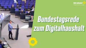 Bundestagsrede Zum Digital Haushalt Maik Au Endorf