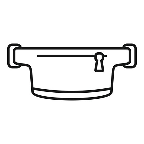 Belt Waist Bag Icon Outline Style 14648714 Vector Art At Vecteezy