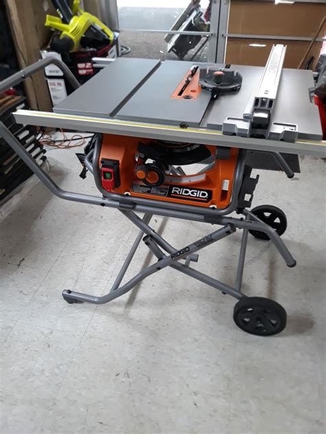 RIDGID 10 In Pro Jobsite Table Saw With Stand For Sale In Houston TX