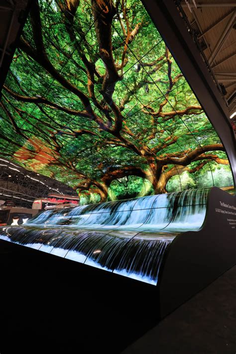 LG Wows ISE Visitors With Spectacular OLED Falls Displays As It