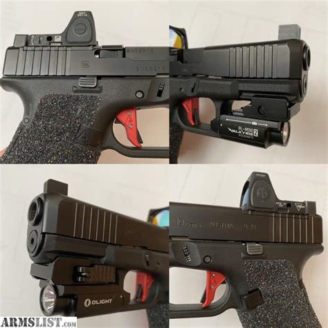 ARMSLIST For Sale Glock 19 MOS Gen 5 Agency Arms Trijicon RMR2