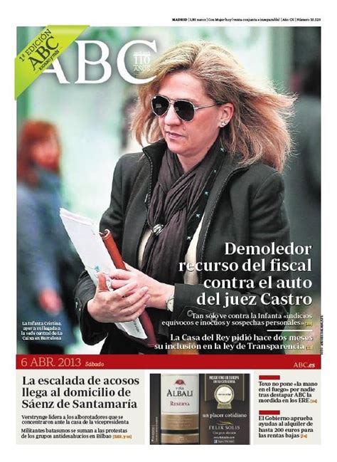 La Portada De ABC Del 6 De Abril Portadas Portadas De Diarios Casa