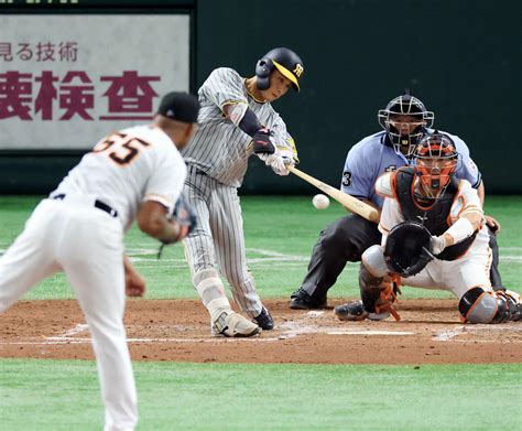 【阪神】木浪聖也「満塁男」本領！「かえすというよりつなぐ」自画自賛適時打で満塁機打率5割 プロ野球写真ニュース 日刊スポーツ