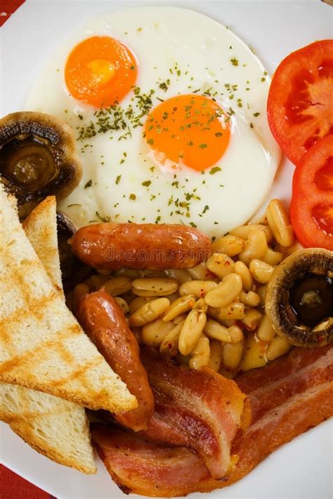 Traditional English Breakfast Stock Image Image Of Food Fried 17684127