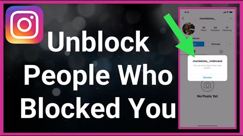 How To Unblock Someone On Instagram That Blocked You Youtube