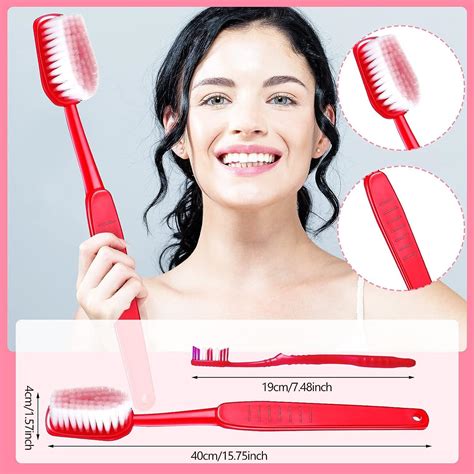 Jexine 6 Piece Giant Toothbrush Set - Comedy Party Favor Prop in 6 Colors