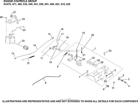 Kohler Sv Mtd Hp Kw Parts Diagram For Engine Controls